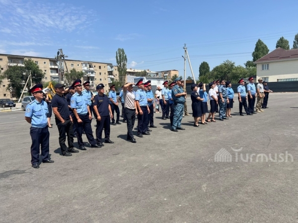 Talas policemen and local residents rooted for judoka Erlan Sherov