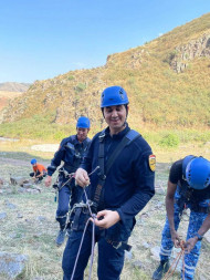 Rescuers of ICDO countries training in mountains of Kyrgyzstan