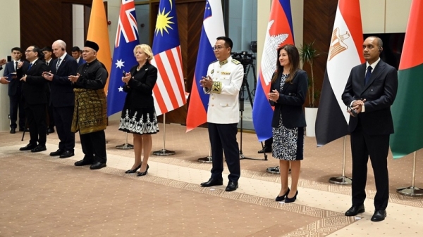 Ambassadors of Colombia, Australia, Malaysia, Slovenia, Cambodia, Egypt, and Bangladesh present credentials to Sadyr Japarov