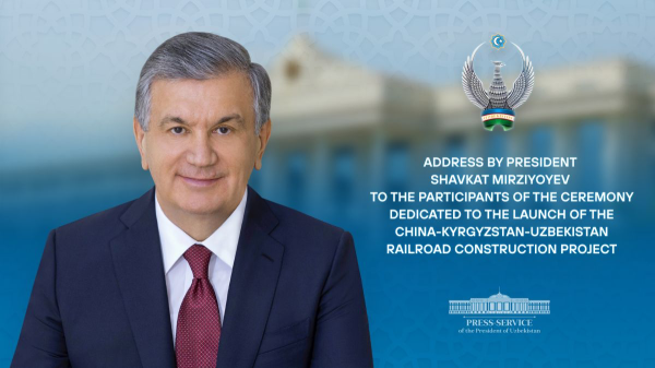 President Sadyr Japarov launches construction of the China-Kyrgyzstan-Uzbekistan railway in Jalal-Abad 