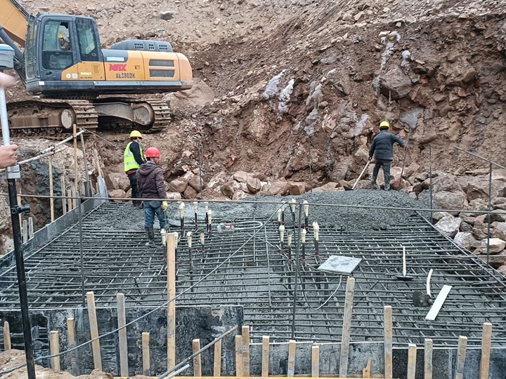 Construction of the Orto-Tokoy hydroelectric power station continues in Kyrgyzstan