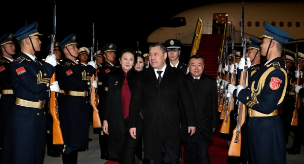 President Sadyr Japarov arrives on state visit to China