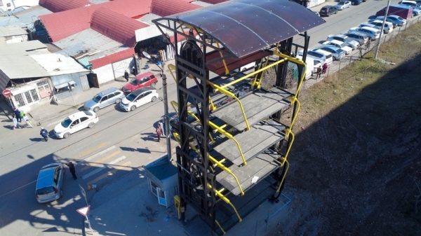 Rotary parking system installed near Orto-Say market