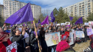 March for women's rights held in Bishkek