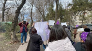 March for women's rights held in Bishkek