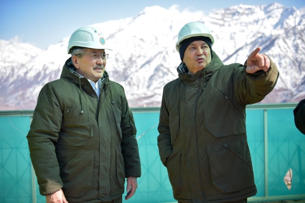 Kyrgyz Prime Minister visits the construction site of the Roghun hydropower plant