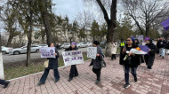 March for women's rights held in Bishkek