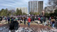 March for women's rights held in Bishkek