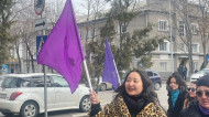 March for women's rights held in Bishkek