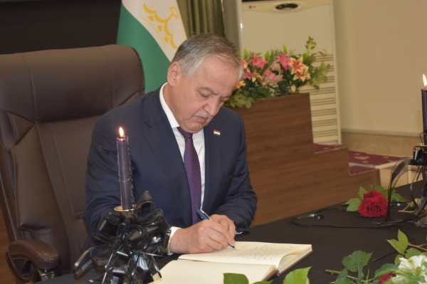 Condolences expressed to the people of Iran in Dushanbe