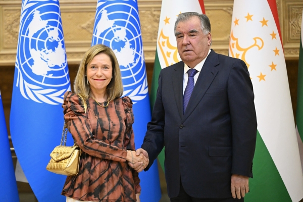 Emomali Rahmon holds talks with international partners