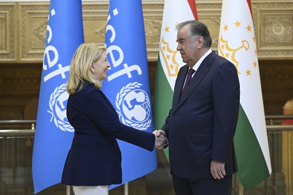 Emomali Rahmon holds talks with international partners