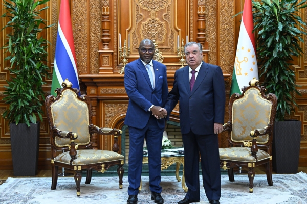 Emomali Rahmon holds talks with international partners