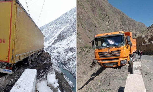 The IRS explained why there are not concrete barriers everywhere on the Dushanbe – Khujand highway.